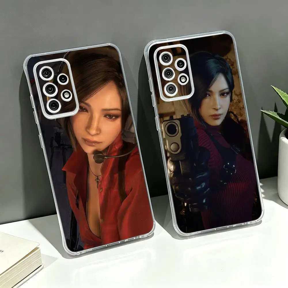 R-Resident Evil Ada Wong Game Cool  Phone Case Transparent Silicone Soft For Samsung S30 S25+ S24 S23 S22 S21 Ultra Plus