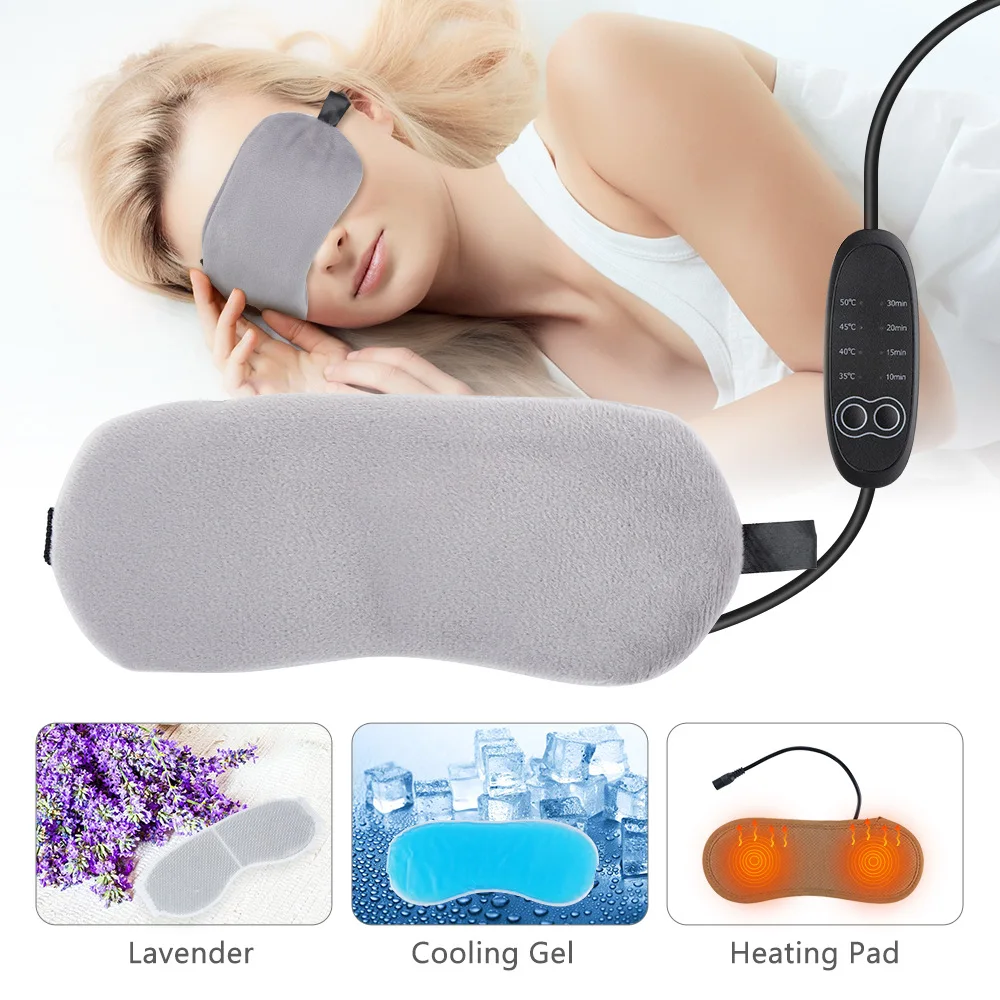 

Hot And Cold Compress Steam Eye Mask To Relieve Fatigue Sleep Eye Mask USB Electric Heating Breathable Shading Eye Mask Home