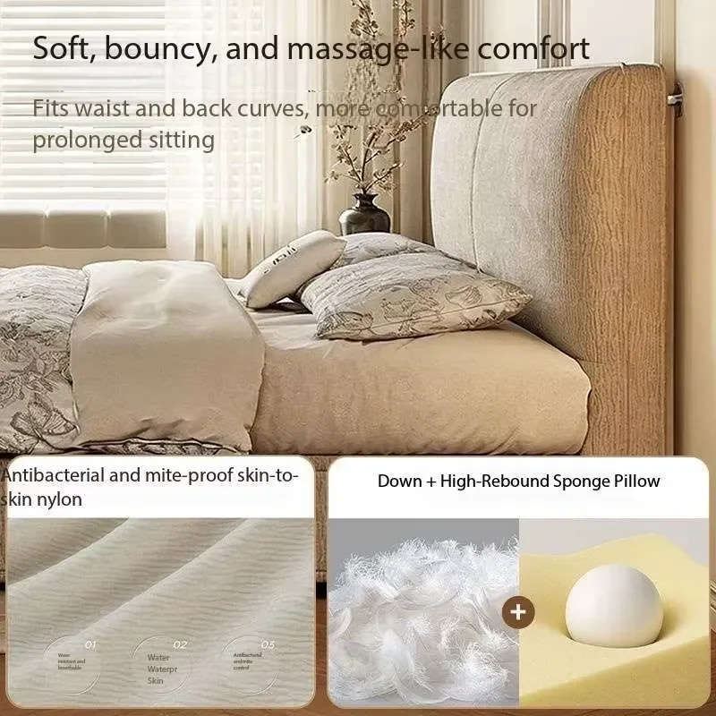 for Modern Minimalist Linen Fabric Storage Bed with Hydraulic Lift Platform and Drawers Queen Double Size Bedroom Furniture - view 3