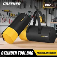 GREENER Cylinder Portable Tool Bag 1680D Tool Pouch Organizer for Electrician Tools Home Man Gift