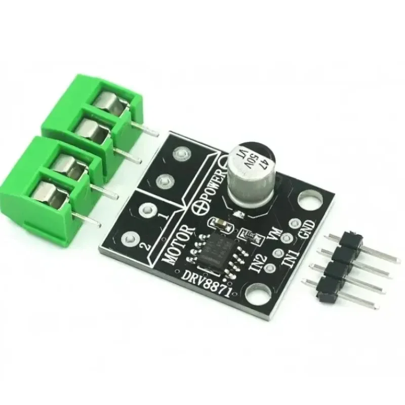 DRV8871 H-Bridge Brushed DC Motor Driver Breakout Board For Arduino PWM Control 3.6A Max Internal Current Sense 6.5V To 45V