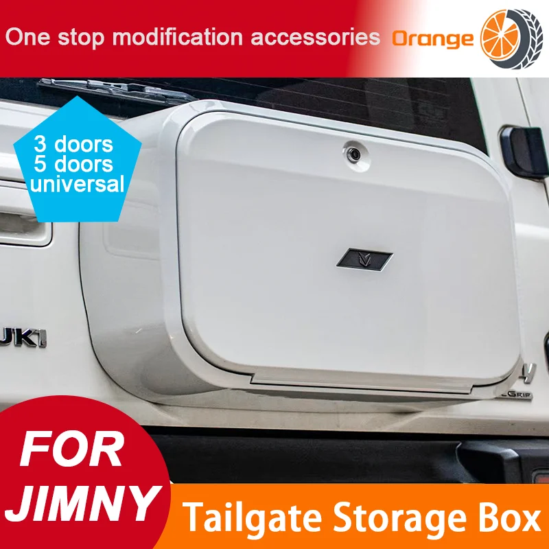 For Suzuki Jimny JB64 JB74 2019‑2026 Tailgate Storage Bag Rear Gate Decoration Exterior Modification Accessories