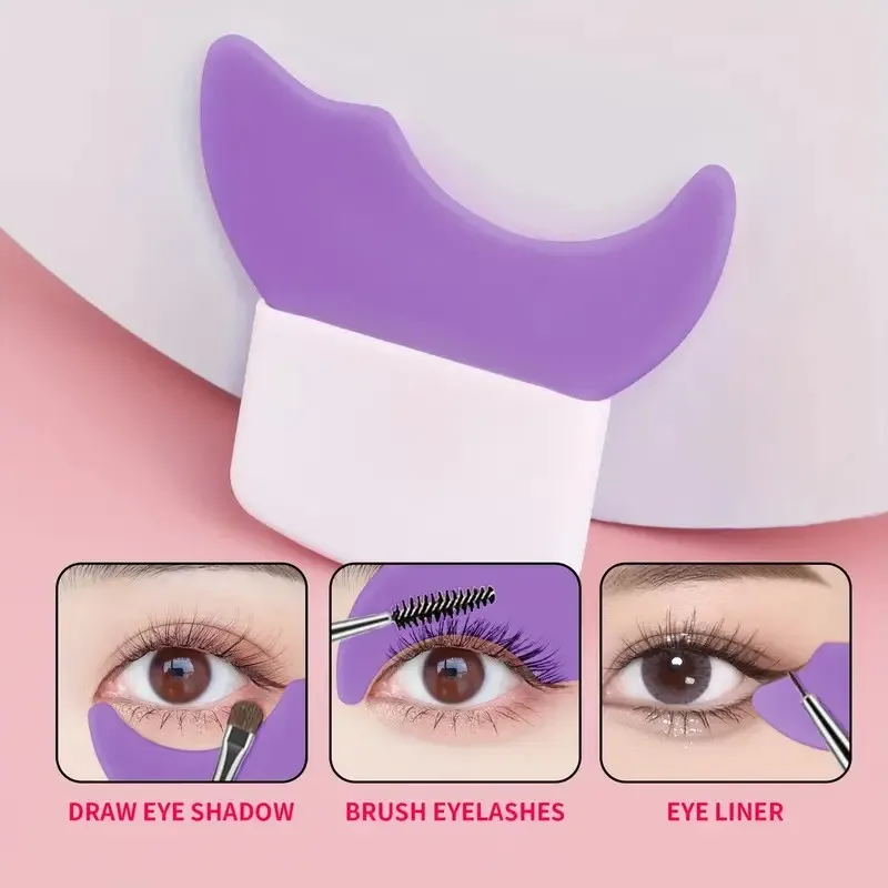 1 PC Eye Makeup Assistant ชุดเครื่องมือ,ซิลิโคน CuteCrescent รูป MultifunctionalPortable เครื่องมือแต่งหน้า Eye เหมาะกับรูปร่างตาทั้งหมด