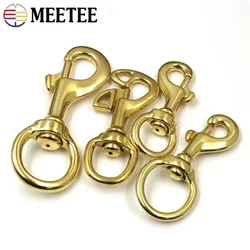 1/2Pcs Solid Brass Belt Buckles Trigger Clips Snap Hook Swivel Lobster Clasps Pet Dog Rope Leashes Bags Leather Accessories