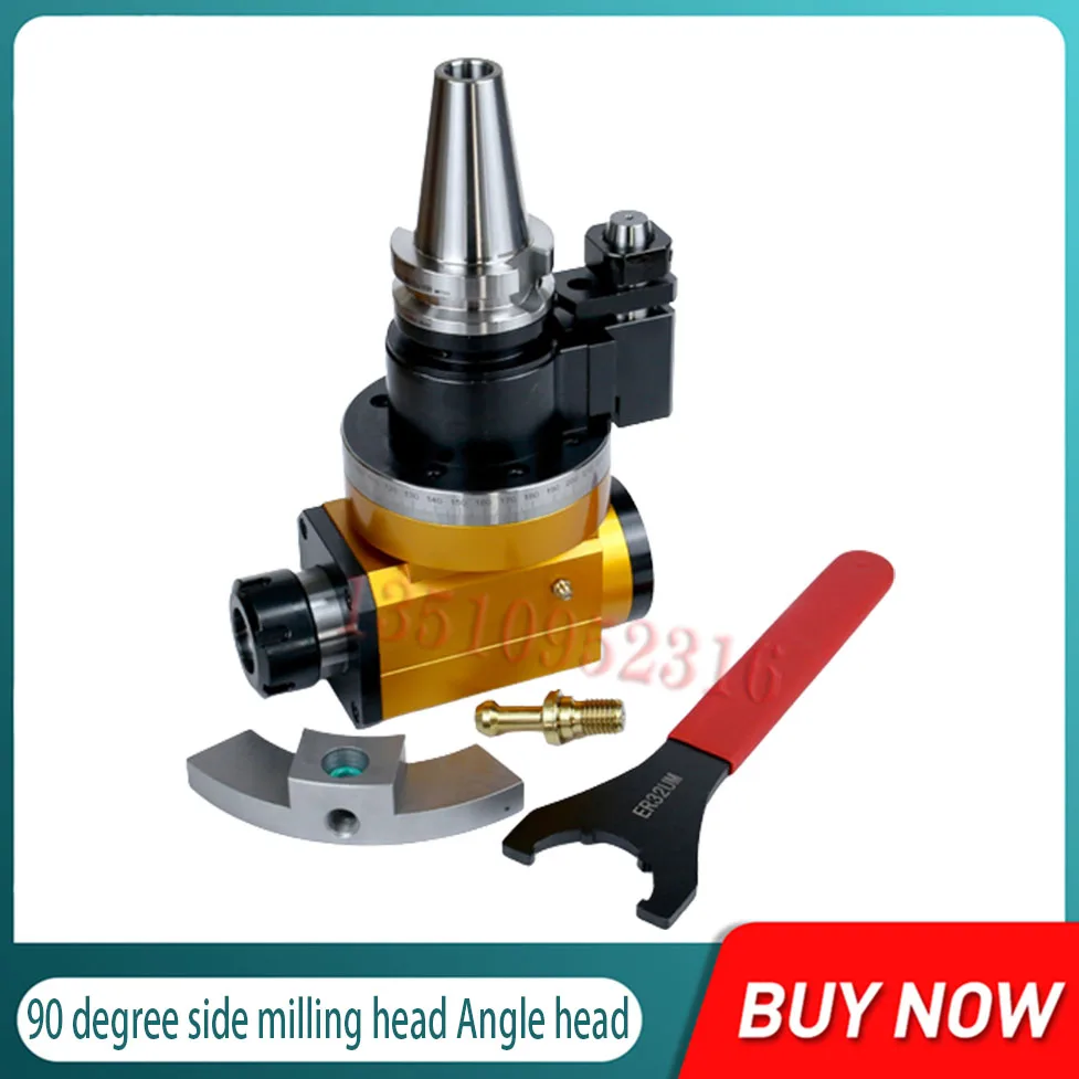 Hot Sale! Cnc Side Milling Angle Head Bt40 Bt50 Side Milling Head Machining Center 90 ° Right Angle Milling Head