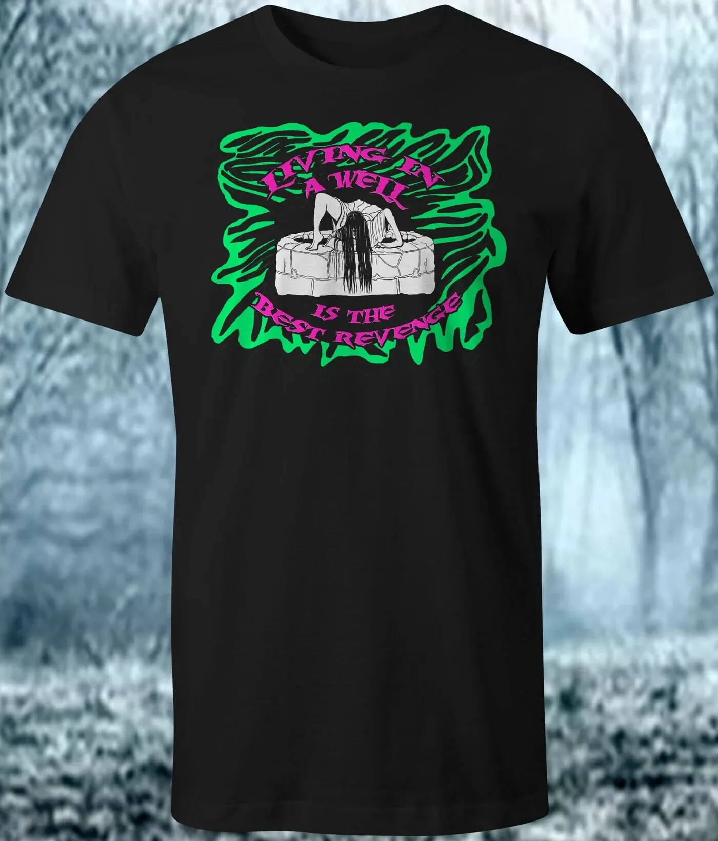 Camiseta de anillo de Samara que vive en un pozo es la mejor venganza