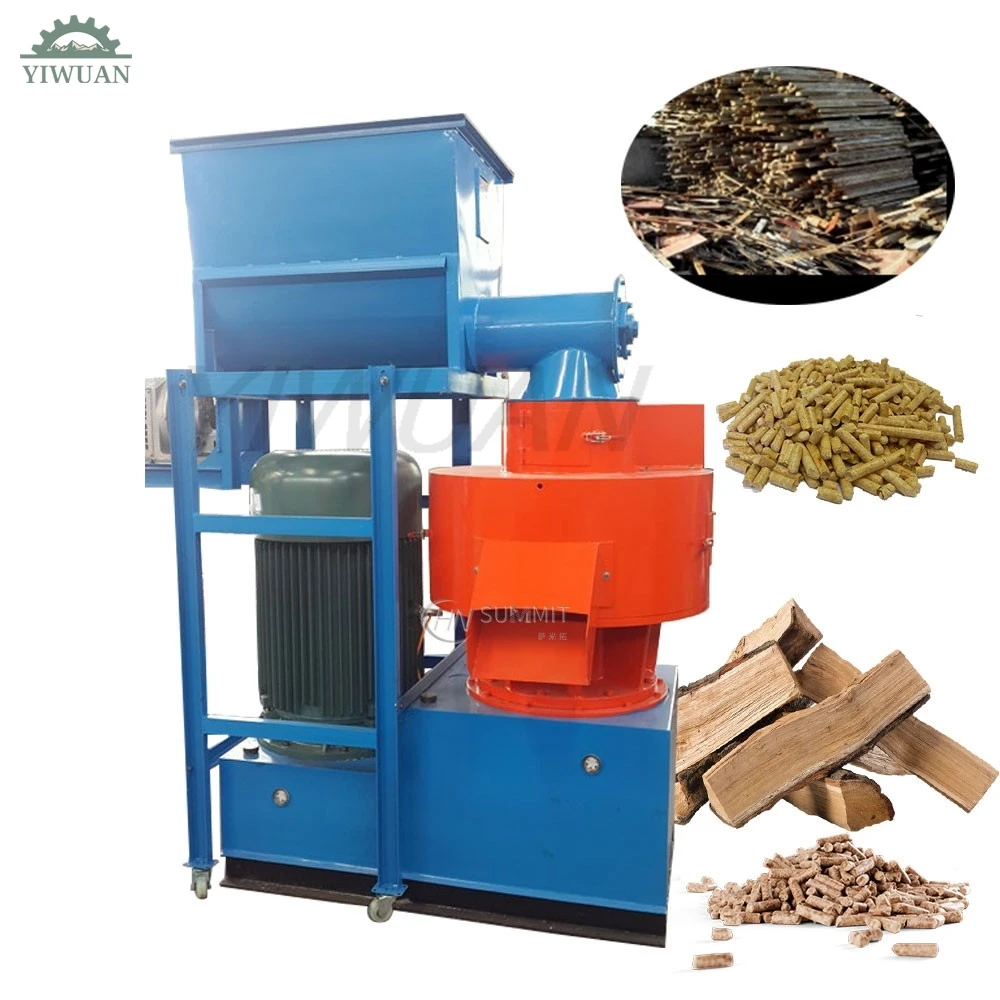 Industrial 0.8T-4T/H Wood Pellet Mill Granule holzpellet Machine Vertical Ring Die Biomass Sawdust Fuel Pellet Machine