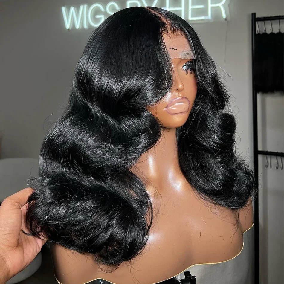 body Wave Short Bob Lace Frontal Wig 220% 13x4 HD Lace Front Human Hair 5x5 Closure Glueless Body Wave Wigs  For Women