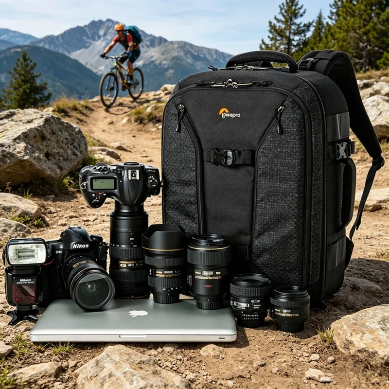 Lowepro Camera Bag Pro Runner BP 450 AW II DSLR Camera High-capacity Photography Backpack Laptop Drone Backpack