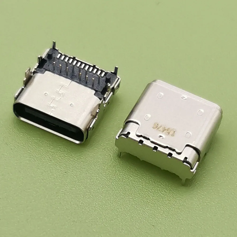 مقبس طاقة أنثى USB Type-C ، منفذ موصل الشحن ، واجهة USB ، مقبس بيانات 24 P ، 5 ، جديد