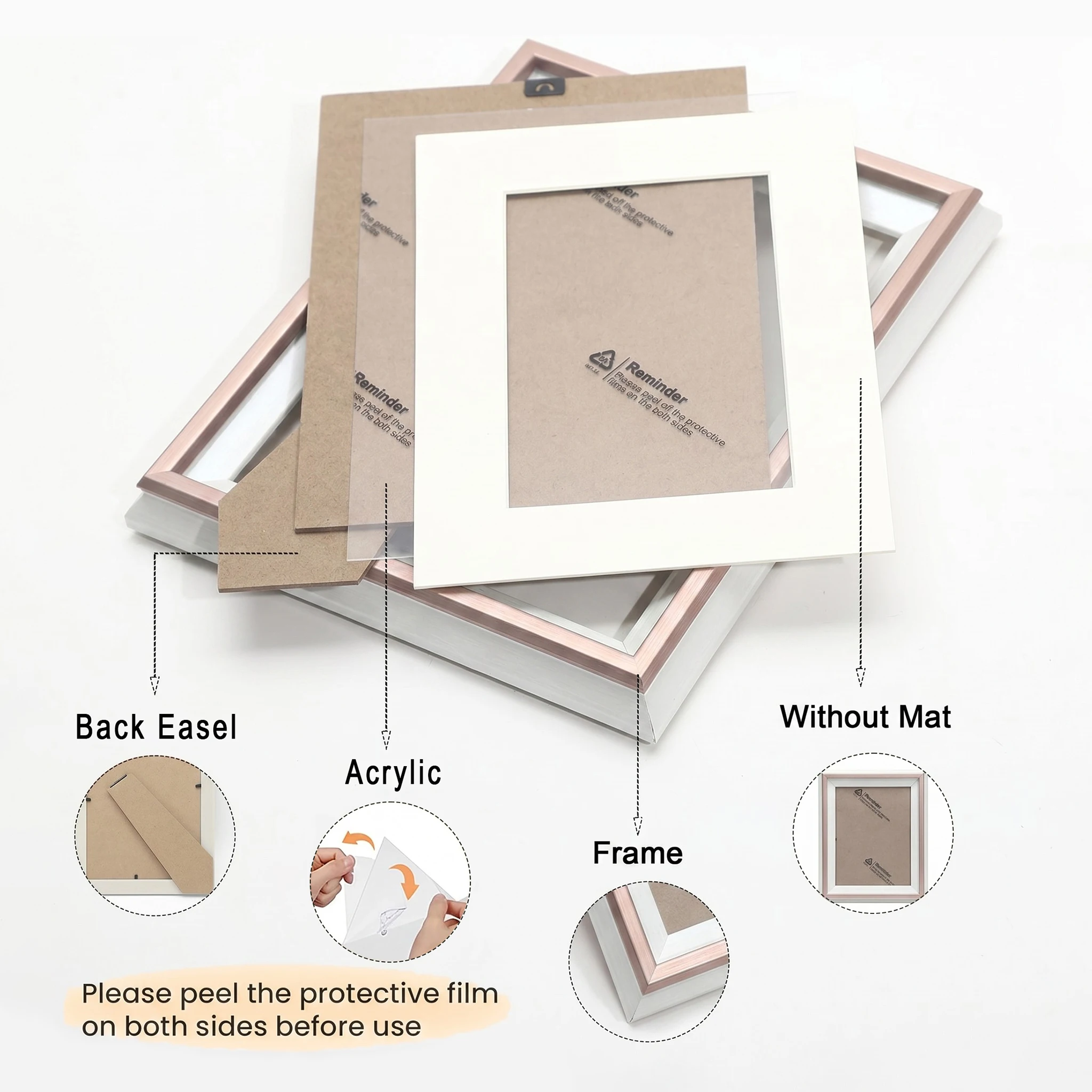 4x6inch imitation wooden frame 10x15cm Picture Frame Modern Minimalist Family Photo Frame DIY Photo Wall Picture Frame