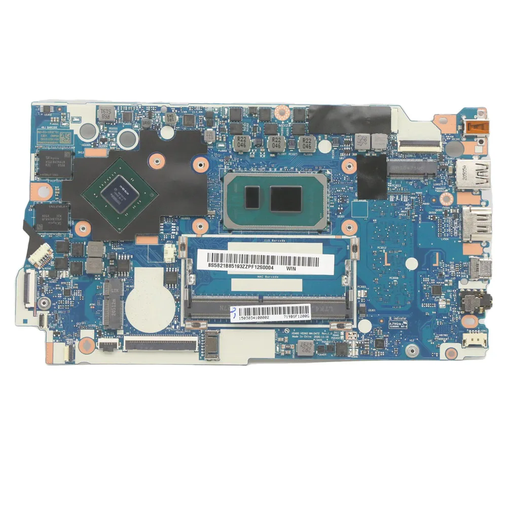HS460 HS560 NM-D472 For Lenovo Ideapad 3-14ITL6 With I5-1135G7 CPU MX350 2G GPU 4G Laptop Motherboard Mainboard 100% test OK