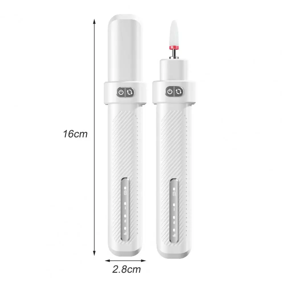 電動ネイルドリル 3 速度調整可能 - マニキュアペディキュア & ネイルアート機器用ポータブル USB 電源ネイルグラインダー