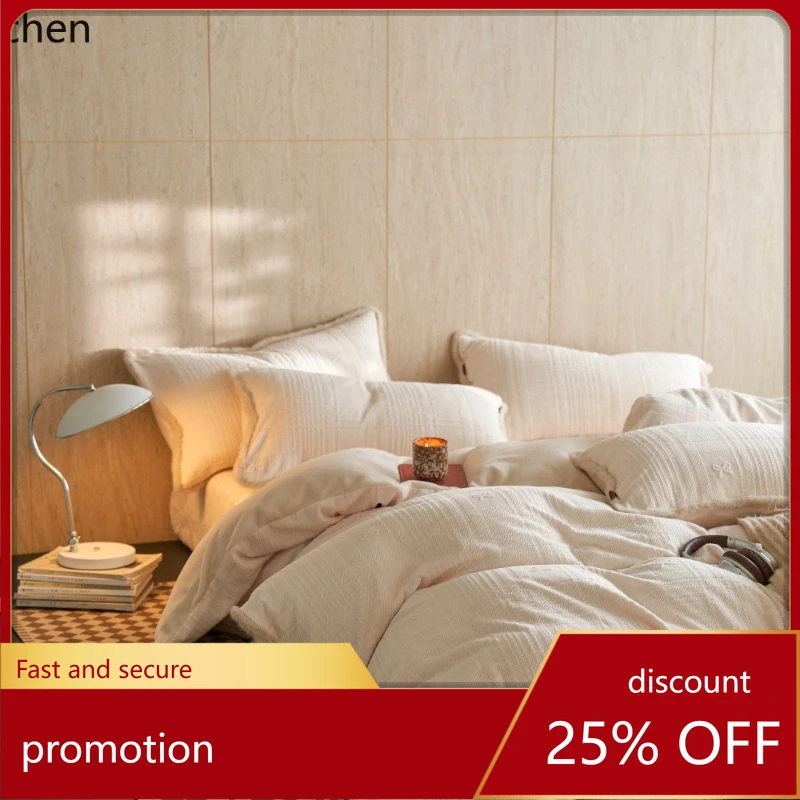 

H1 A Breathable Milk Velvet Four-Piece Set, Class A Duvet Cover, Soft, Machine Washable, Does Not Deform or Shed