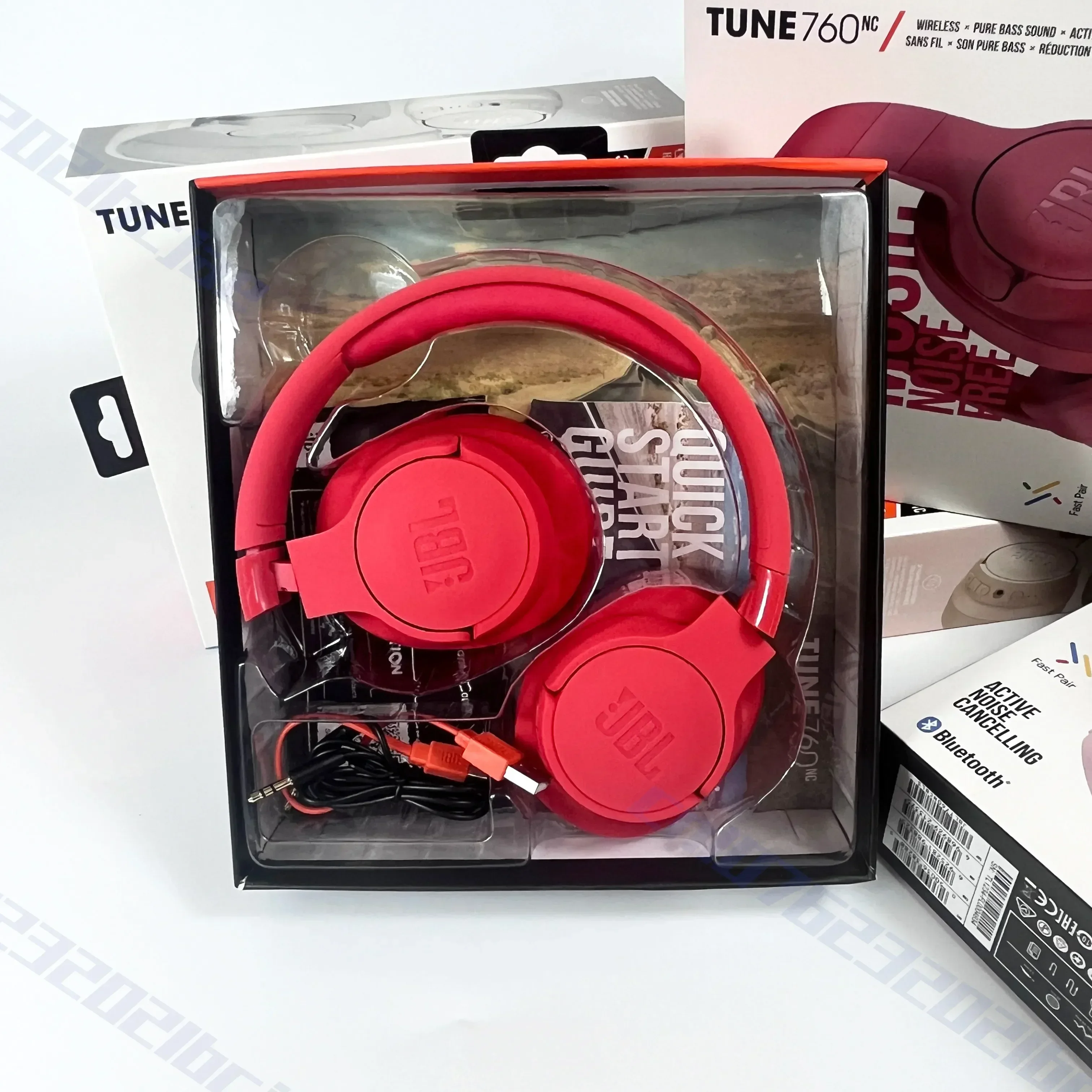 JBL Tune 760NC Draadloze Over-Ear Hoofdtelefoon Opvouwbaar Actieve Ruisonderdrukking Sport Headset voor Muziek en Reizen