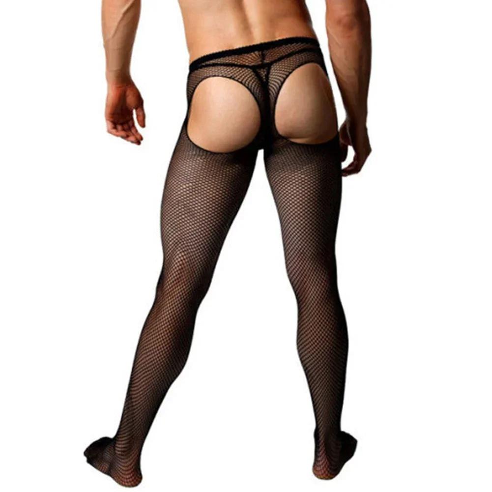 

Sexy Man Boys Open File T-Panties Sissy Lingerie Garters Silky Stockings Pajamas Pantyhose Good Stretchy Thin Bodysuits