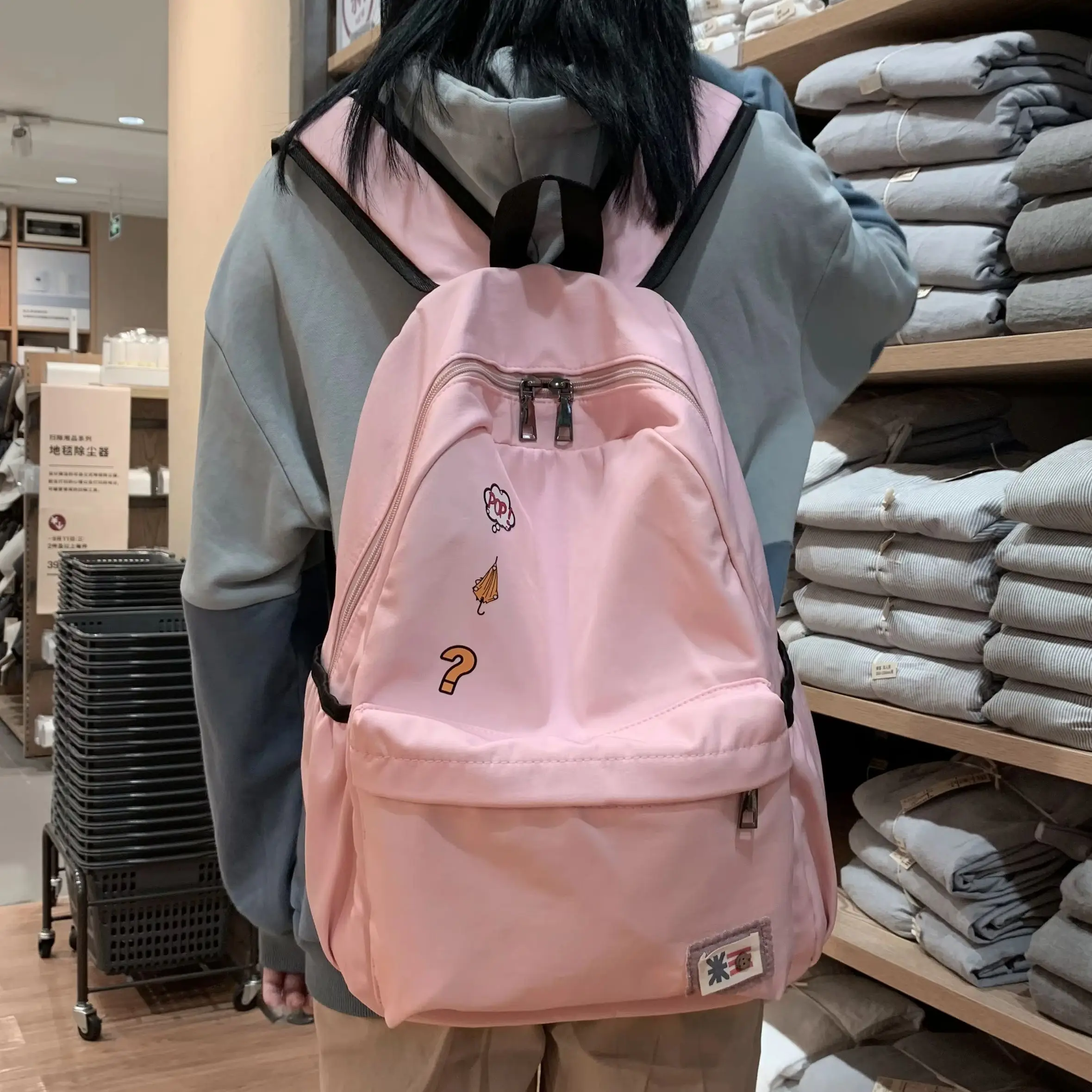 Large-Capacity Teens Travel Backpack, Casual Students Book Bag, Girls Daily School Backpack Suitable for Classes, Work Commutes