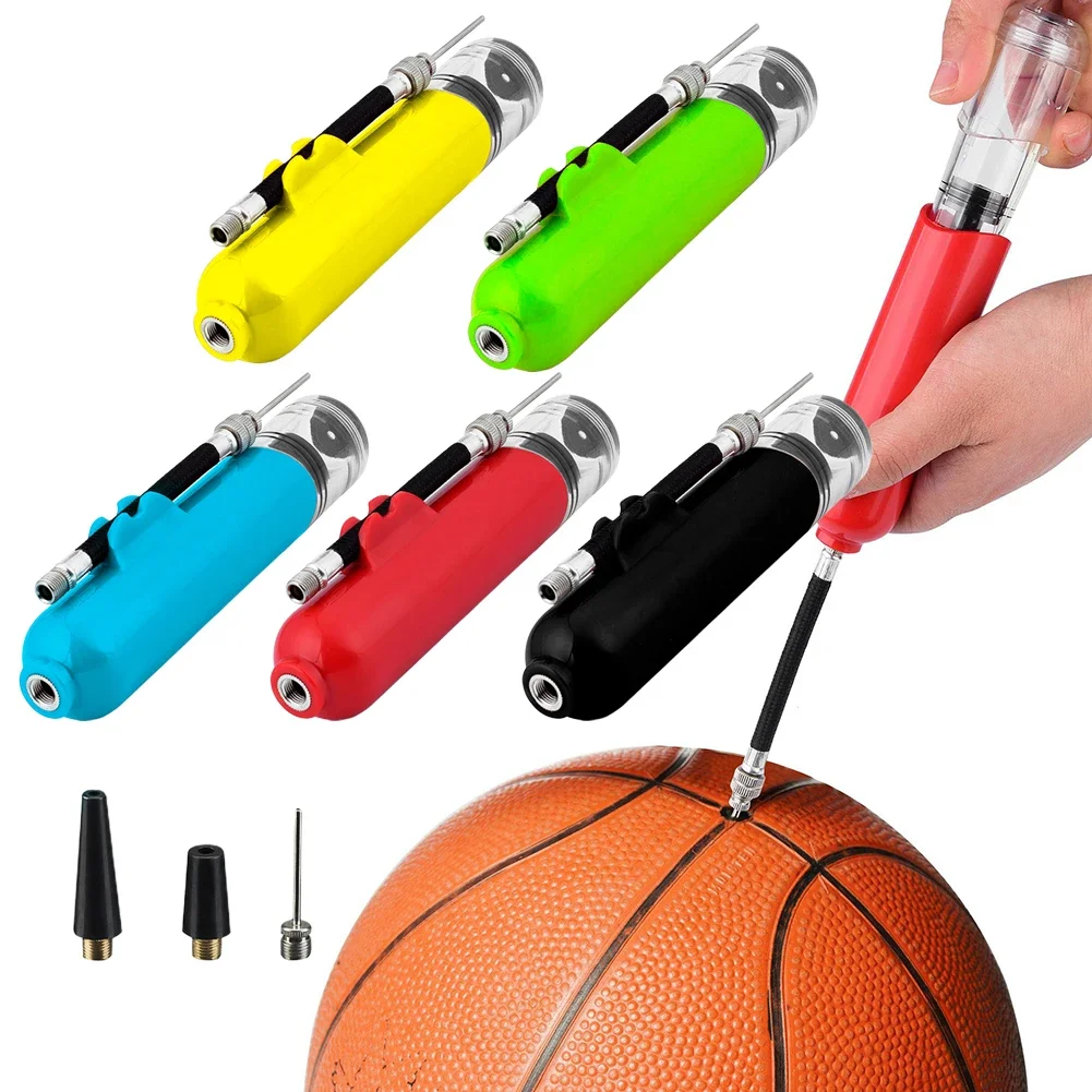 

Portable Mini Ball Pump Basketball Football Volleyball Soccer Hand Inflator Air Pump Gas Needle Practical Basketball Equipment