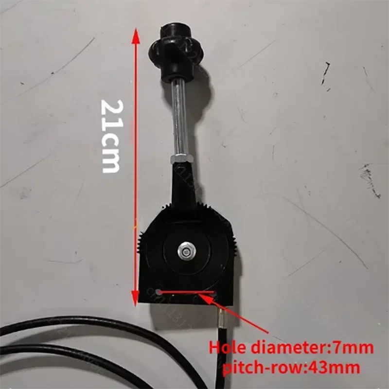 Self-Locking Manual Hand Throttle Lever, Speed Control Cable Assembly for Excavator,Harvester, Tractor, Boat and Manure Spreader