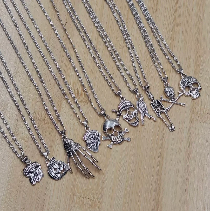 1pcs Skeleton Necklace Ladies Clavicle Chain Neck Choker Necklaces for Women Jewelry Free Dropshipping Wholesale