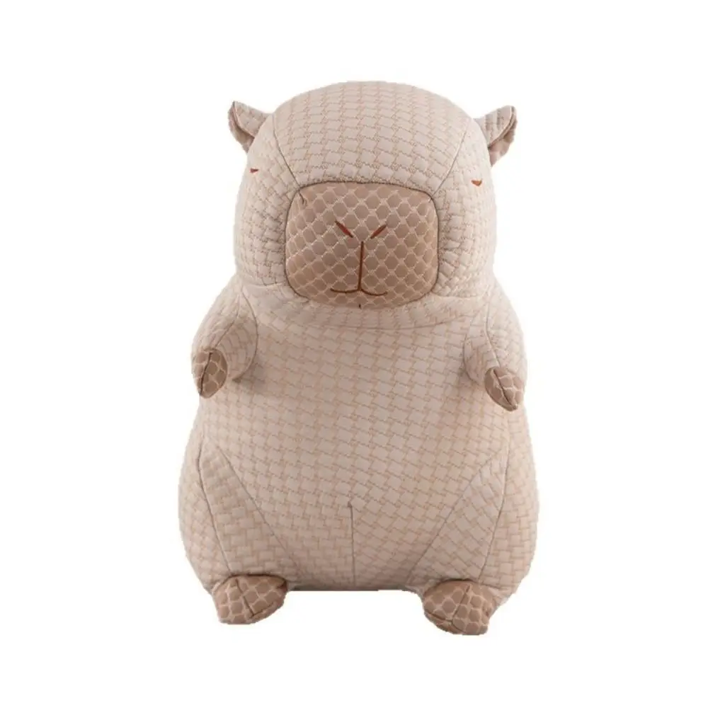 시원한 표면 카피바라 봉제 인형 아이스 실크 여름 카피바라 봉제 베개 사랑스럽고 상쾌한 쿨 빈스 카피바라 인형