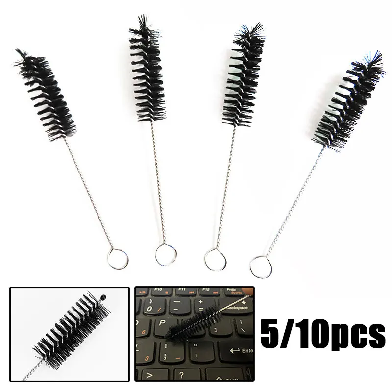 5/10pcs Car Cleaning Detail Brush Set Kitchen Cleaning Brushes Bristle Kit Tube Bottle Straw Washing Cleane Universal