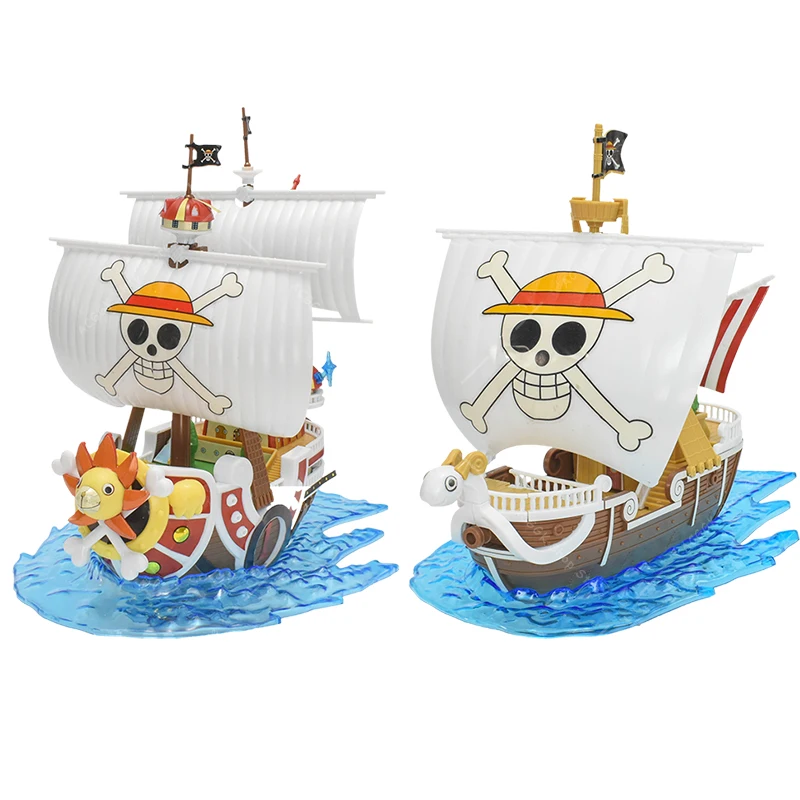 Bandai Anime One Piece Thousand Sunny Going Merry Model, modelo de barco ensamblado DIY, modelo de colección, juguete de barco ensamblado, nuevo