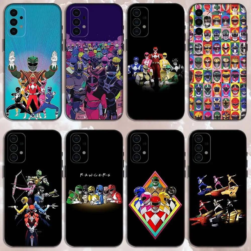 

P-PowerS-COOL R-Ran-gerS Phone Case For Samsung Galaxy A73,31,32,72,41,53,52,71,22,5G,Note,J7,8,9 Soft Black Cover