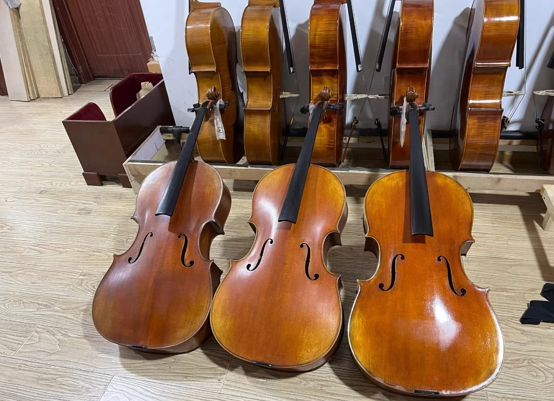 Montagnana 1743 Cello handmade Europe spruce cello 4/4 Vintage Oily Varnish varnish cello Adult student stringed instrume