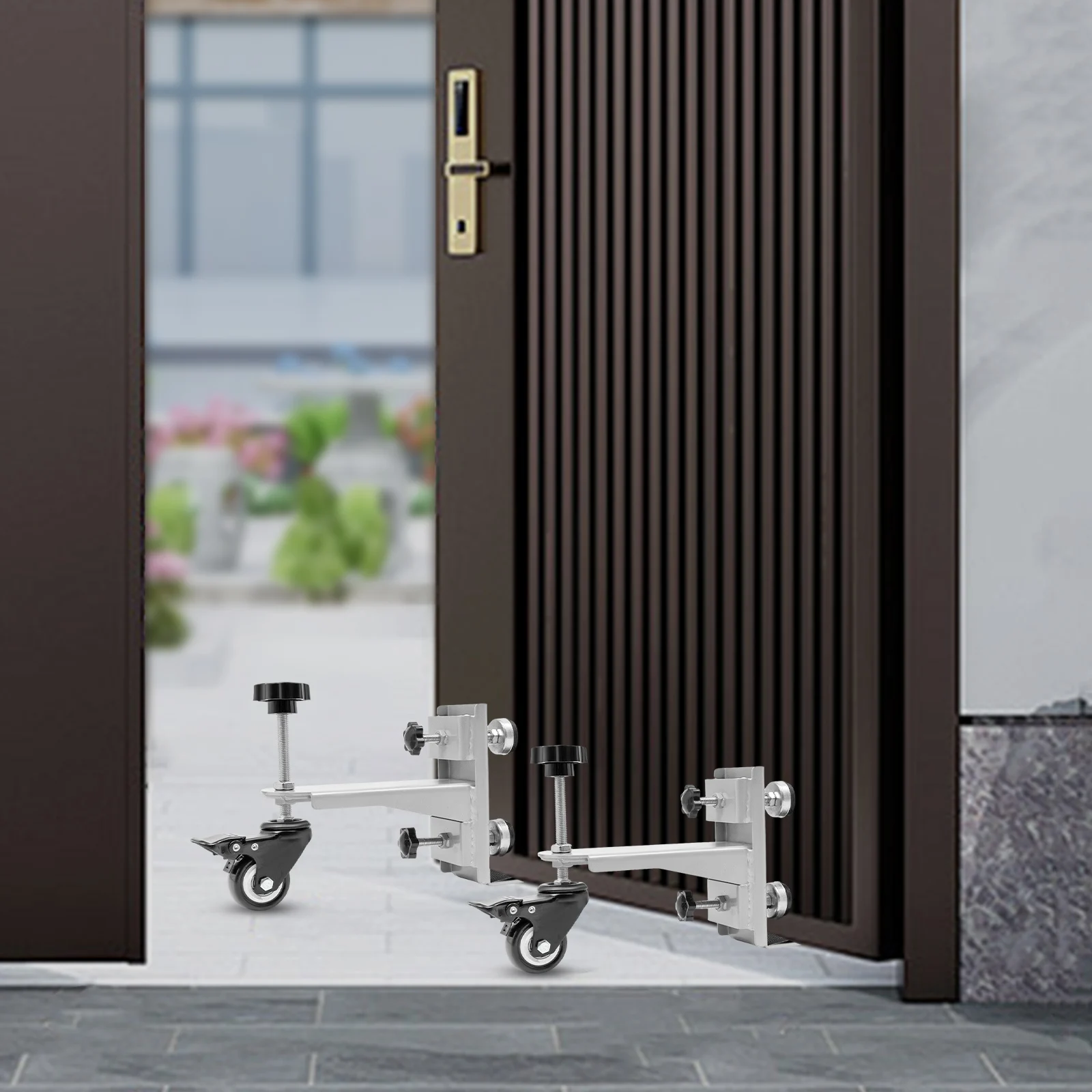 2-pack gereedschapsset voor deurinstallatie, voor deuren van 1,375-2,25 inch, set van 2 universele deurinstallatietools, dragende capaciteit van 300 lbs