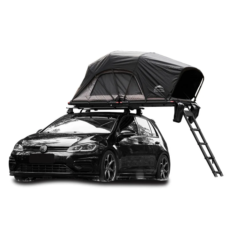 Wildland Aluminum Alloy Summer Field Game Roof Tent For SUV/Truck Tailgate-Double Layer Camouflage With Ladder