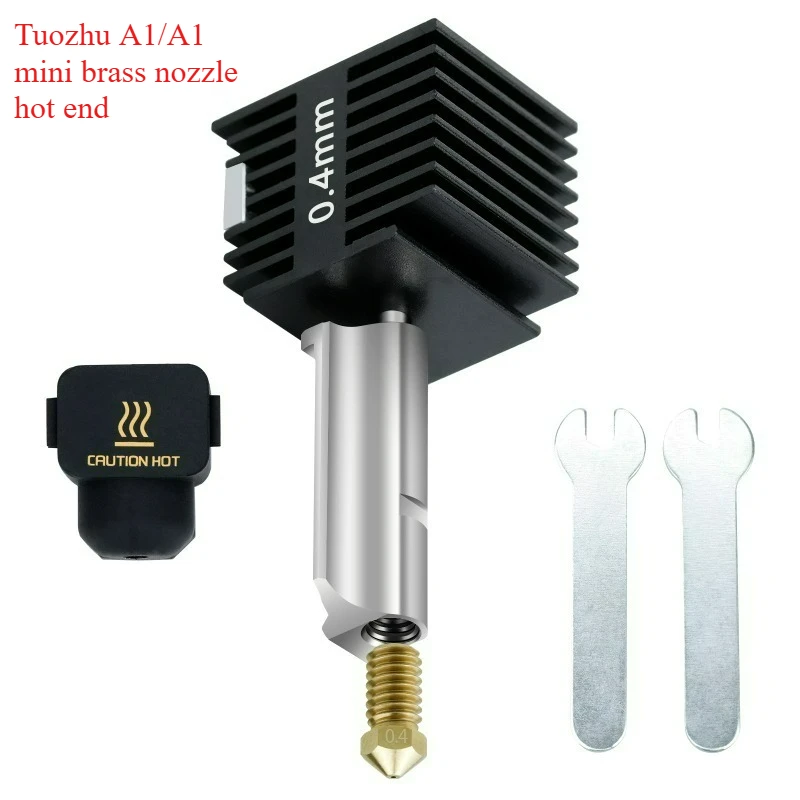 3D Printer Parts FOR Bambu A1/A1 MINI Removable Brass Nozzle Hot End Print Head Thermal Temperature Measurement Heating Kit