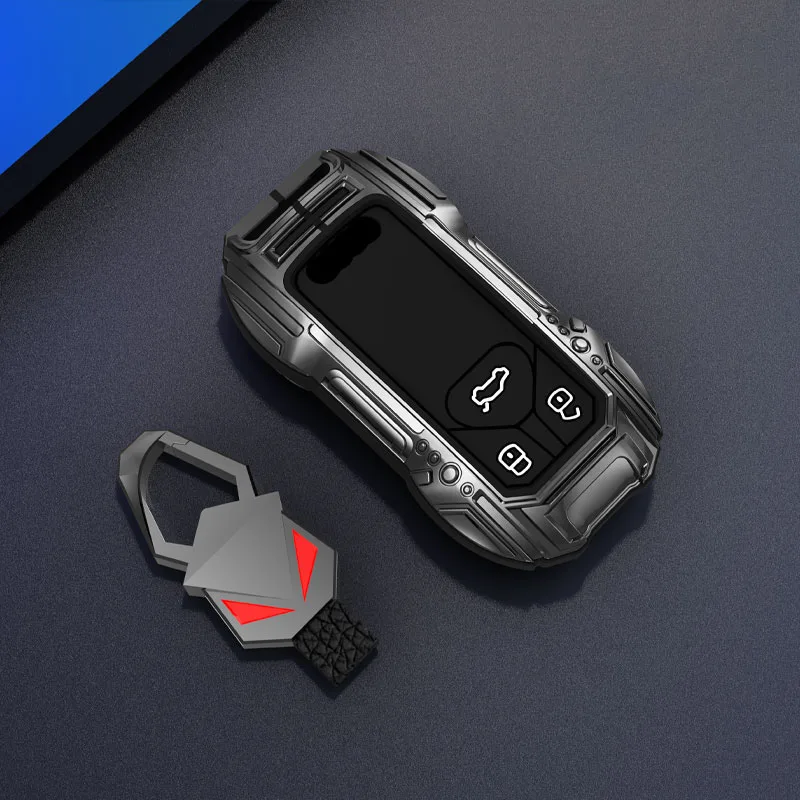Zinc Alloy Car Key Case Cover For Audi A1 A3 8V A4 B8 B9 A5 A6 C7 A7 A8 Q3 Q5 Q7 S4 S6 S7 S8 R8 TT Keychain Accessories Llavero