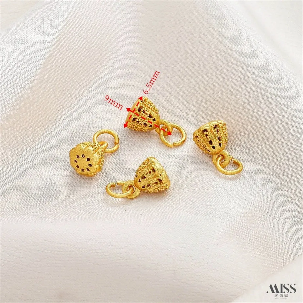 18K Sand Gold Farbiger Ballon Hund Windspiel Zirkon Kreuz Slip Anhänger DIY Zubehör