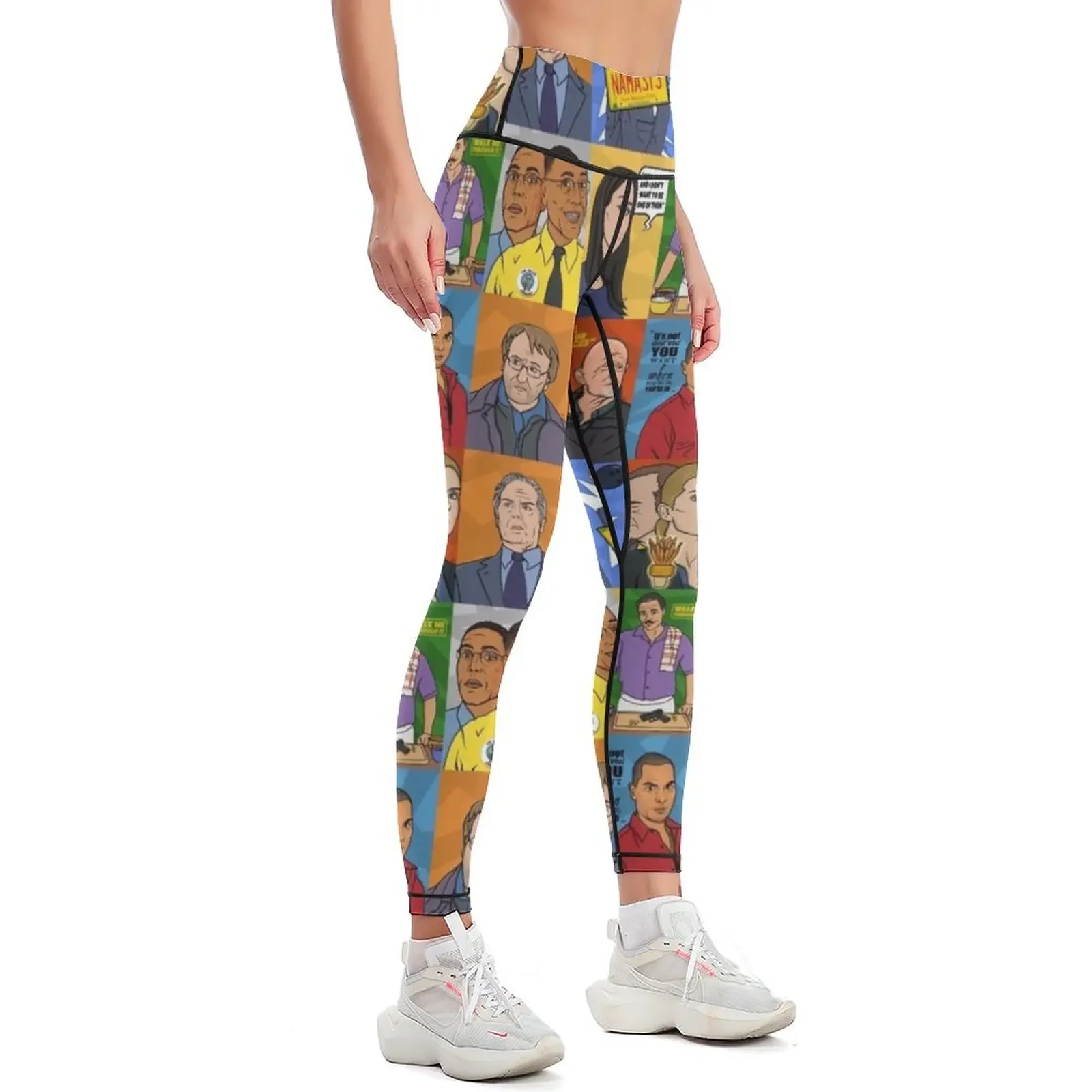 Better Call Saul Mosaic Characters Leggings gym clothing Leginsy push up gym pants sport set Womens Leggings