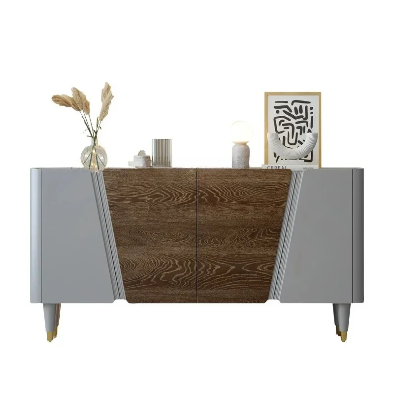 Light luxury rock slab dining side cabinet, living room against the wall entrance, storage cabinet entry, entrance cabinet
