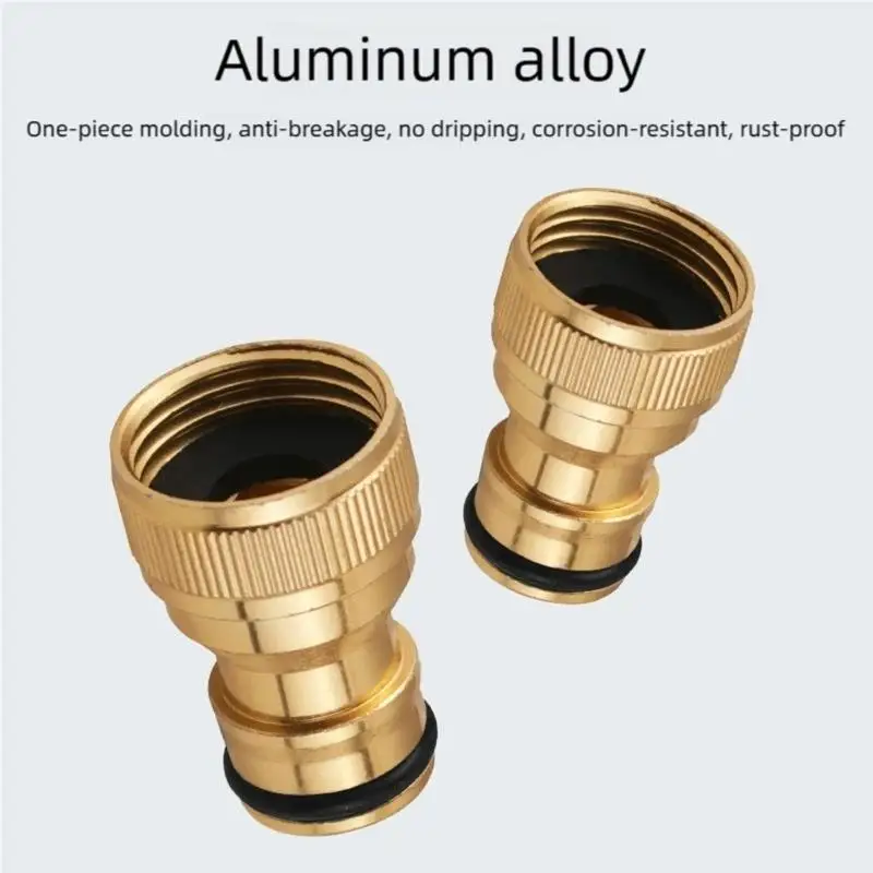 

652F 1/2Inch Thread Tap Quick Connecter Aluminum Alloys Quick Faucet Adapter Leakproof Water Pipe Fittings Enduring