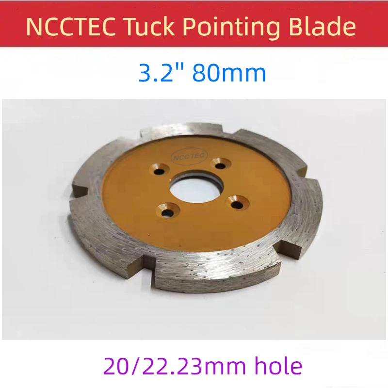 3.2'' Diamond Tuck pointing blade 80mm concrete tuck point pointer Grooving tools 4 5 6 8 10mm thick segment Hard Motor removal