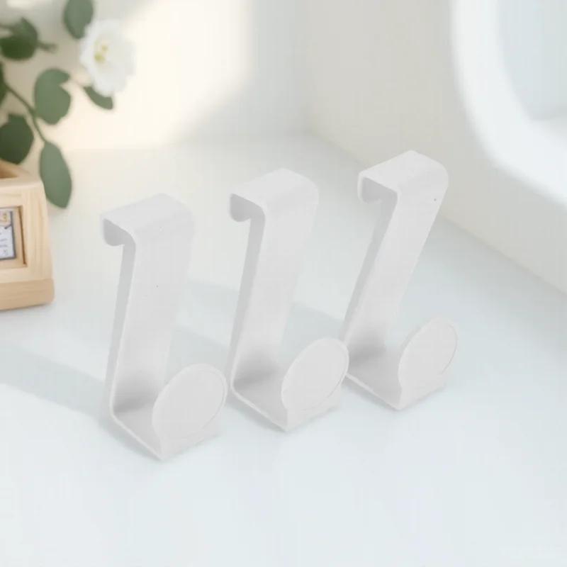 

3pcs Z-Shaped Toilet Seat Hook Multi Purpose Plastic Hanger Rustproof Household Organizer For Bathroom Kitchen Cabinet