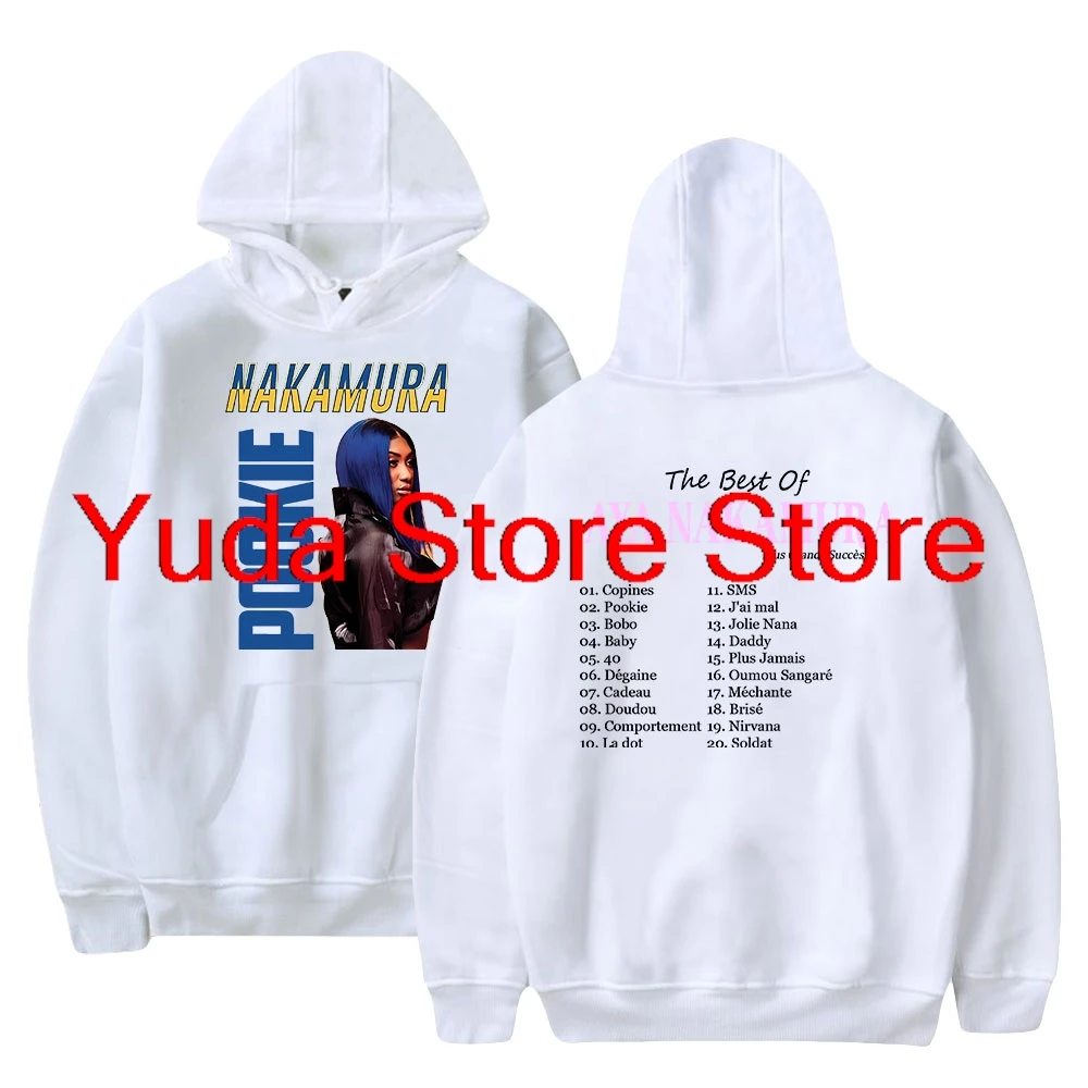 Hoodie unisex Aya Nakamura, Pulôver casual, Moletom com capuz, Roupas Merch