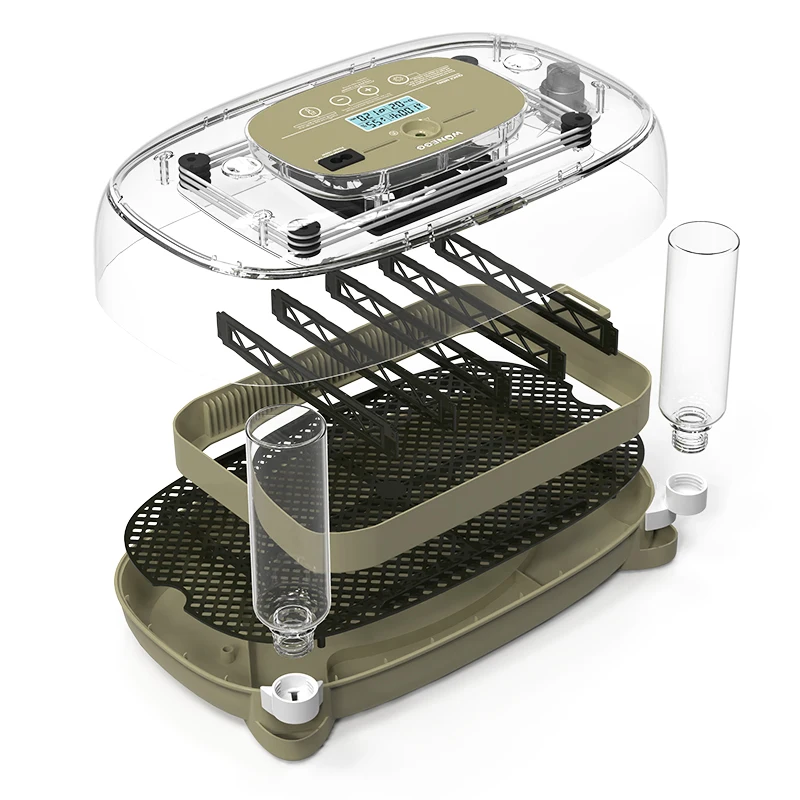 Parrot Quail Brooder Poultry Incubators Automatic 48 Egg Turning Quail Egg Incubator for Hatching Eggs