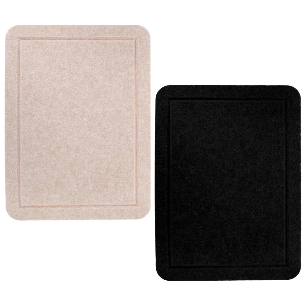 

2pcs Felt Bulletin Board Memo Display Pin Board Wall Organizer Home Office Decor Classroom Tile Pushpin Boards
