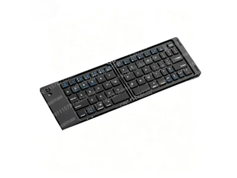 Foldable Wireless Bluetooth Keyboard Portable Triple Folding Keyboard for Desktop PC Laptop