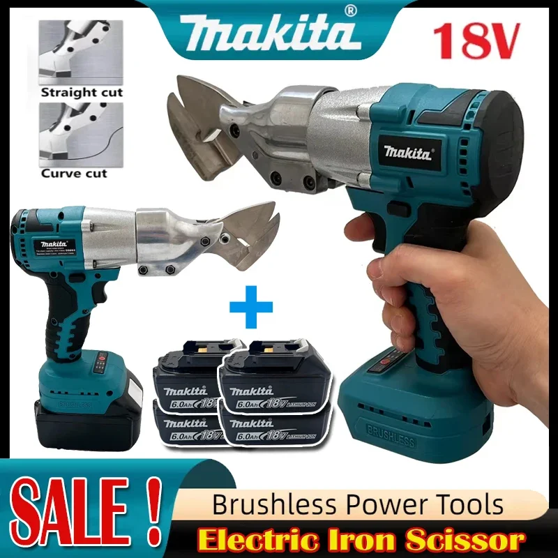 

Makita Brushless Electric Scissors Rechargeable Cordless Iron Sheet Scissors Cutting Tools Metal Sheet Shear Fit 18V Battery