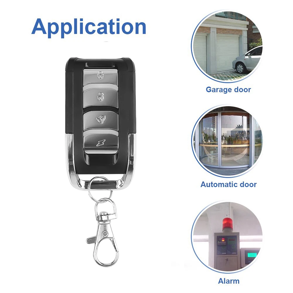 4 Channel 433Mhz Cloning Remote Controller RF Wireless Transmitter Key for Electoric Door Car Garage Door Electric Motorcycle