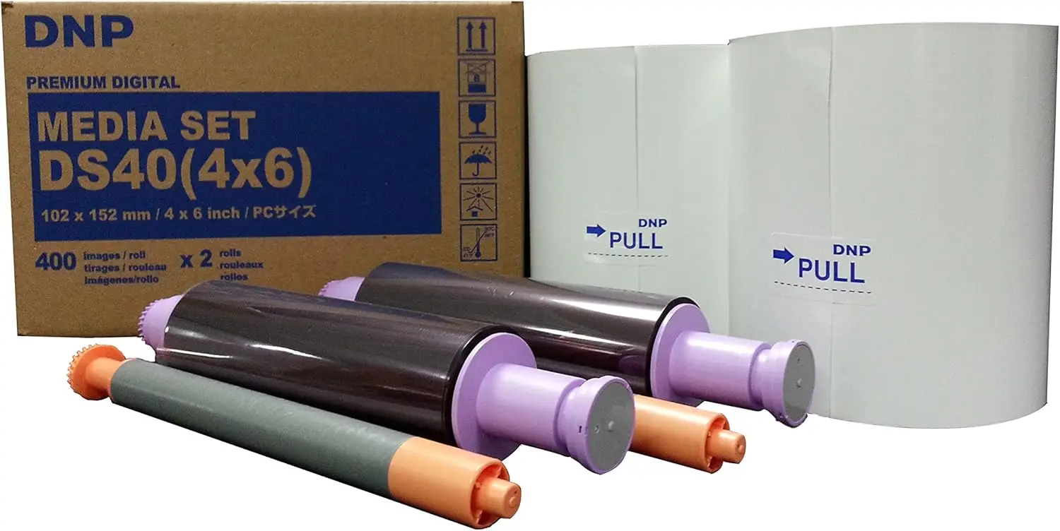 

DS40 4" x 6" Dyesub Printer Paper, 800 Glossy Prints