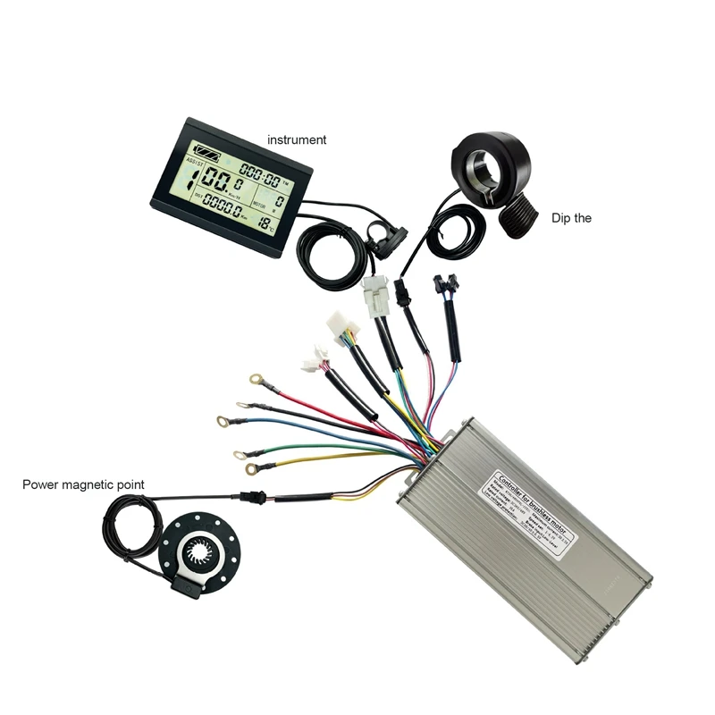 New Practical Controller Kit Electric Bicycle Electric Scooter Kit LCD3U Display Sine Wave Controller 36/48V 30A