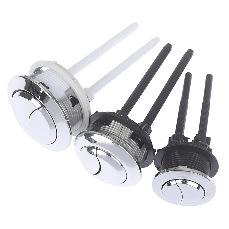1pc Dual Flush Toilet Tank Button Round Shape Toilet Push Dual Flush Buttons