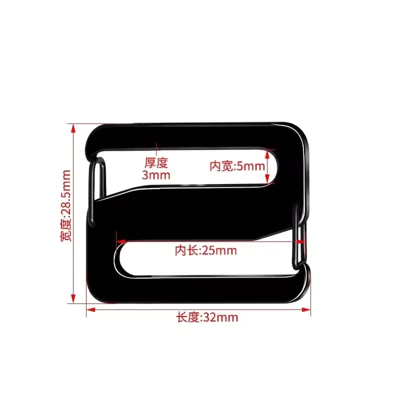 5 Stück Aluminium Metall Verstellbare Schnallenverschlüsse für Rucksack DIY Handwerk Gürtel Taschen Riemen – Detail 8