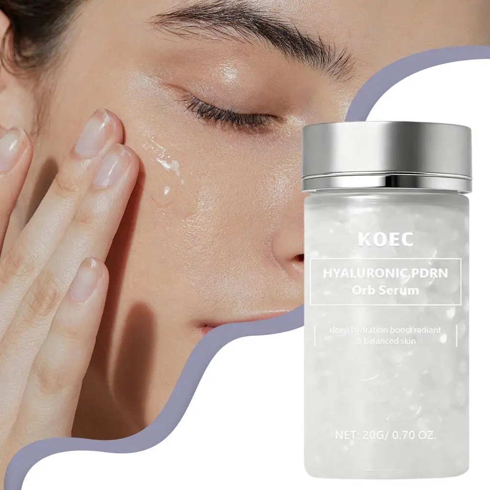 Original KOEC HYALURONIC PDRN Orb Serum Deep Hydration Boost Radiant Balanced Skin Niacinamide Salmon Spherical Particle Essence